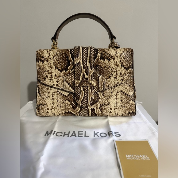 Michael Kors Macy’s exclusive snake satchel New